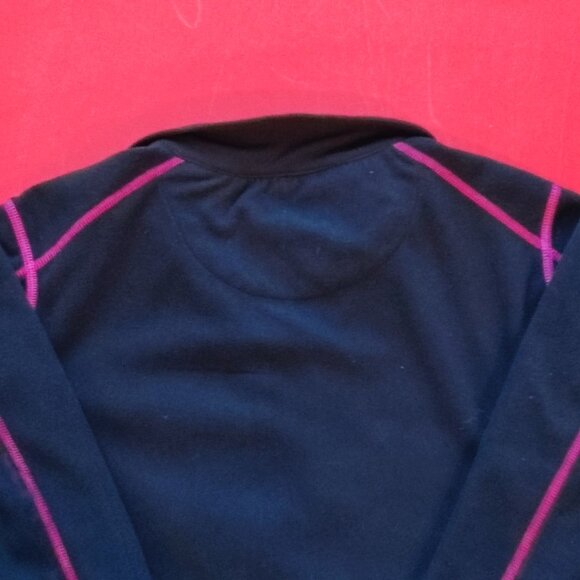 Polaris full zip sweatshirt pink black woman's size M - Picture 6 of 8